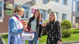 6 мая члены актива Союза женщин Елецкого района  приняли участие в Всероссийской акции "Красная гвоздика"