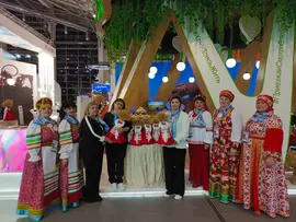 На международной выставке-форуме «Россия» на стенде Липецкой области стартовали дни Добринского района, которые продлятся до 1 апреля