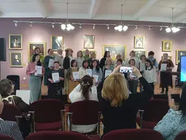 Активистка Тербунского округа  приняла участие  в выставке изделий ручной работы «Сделано женщинами»