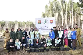 Добровский округ присоединился к масштабной эколого-патриотической акции "Сад памяти"