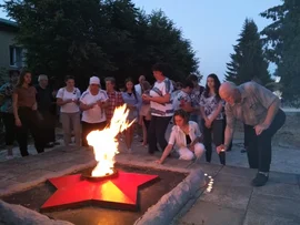 Акция "Свеча памяти" состоялась накануне 22 июня в Добровском районе.