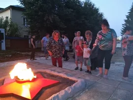 Акция "Свеча памяти" состоялась накануне 22 июня в Добровском районе.