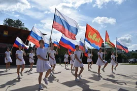 В Добровском районе отметили День Государственного флага