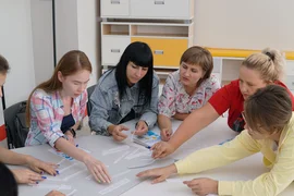 В преддверии нового учебного года активистки Задонского районного отделения СЖЛО встретились с молодыми педагогами района