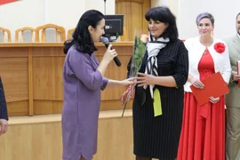 В администрации Задонского района прошло торжественное мероприятие, посвящённое Дню учителя.