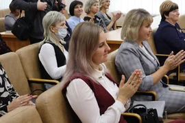 В администрации Задонского района прошло торжественное мероприятие, посвящённое Дню учителя.