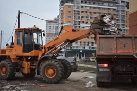 В минувшую пятницу прошел субботник в Елецком микрорайоне