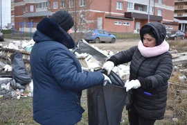 В минувшую пятницу прошел субботник в Елецком микрорайоне