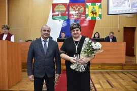 Вручение наград членам Союза женщин Елецкого муниципального района