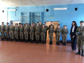 В Грязинской школе почтили память Романа Пахомова