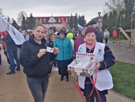 Добровское районное отделение  ЛООО "Союз женщин Липецкой области" присоединилось к  акции Красная гвоздика