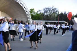 9 мая  на главной сцене в парке Победы г. Липецка   состоялась акция Синий платочек