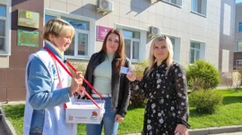 6 мая члены актива Союза женщин Елецкого района  приняли участие в Всероссийской акции "Красная гвоздика"