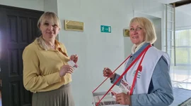 6 мая члены актива Союза женщин Елецкого района  приняли участие в Всероссийской акции "Красная гвоздика"