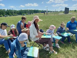 Пленэр "Акварельная поляна" прошел в Данковском районе