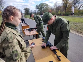 По инициативе общественных организаций в Лебедяни прошла военно- спортивная игра "Zарница"