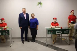 "Парта Героя" в Тербунской школе.