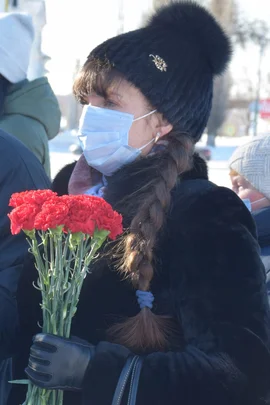 27 января у входа в городской парк Усмани проходила акция «Блокадный хлеб»