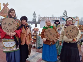 В последний день Масленицы в с. Волово прошел гастрономический фестиваль «Блин кружевной»