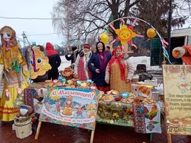 В последний день Масленицы в с. Волово прошел гастрономический фестиваль «Блин кружевной»