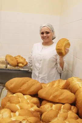 Председатель Союза женщин Елецкого района поблагодарила работников пекарни поселка Ключ жизни