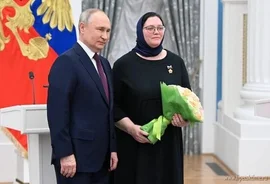 8 марта Президент вручил награду жительнице Добровского района - Ольге Стрельниковой