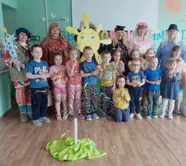 В Воловском районе провели фольклорный праздник для детей из детского сада «Искорка»