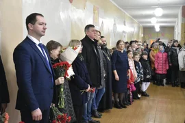 29 марта 2023 года на здании Среднематренской школы открыли мемориальную доску нашему Герою