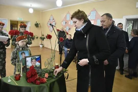 29 марта 2023 года на здании Среднематренской школы открыли мемориальную доску нашему Герою