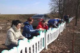 В минувший четверг на территории Краснинского района прошел районный субботник