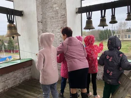 Активистки Краснинского отделения ЛООО "Союз женщин Липецкой области" провели экскурсию в колокольню храма