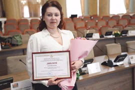 Член Союза женщин Липецкой областной общественной организации Казакова Вероника Александровна была награждена дипломом победителя