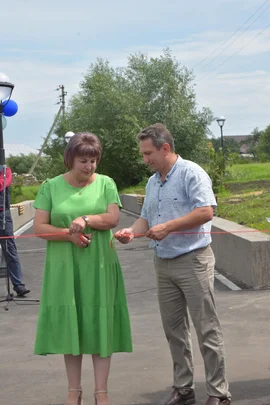 В молодежном парке Тербунского райцентра состоялось торжественное открытие набережной