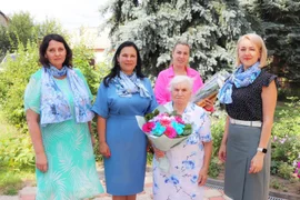 В Елецком районе поздравили труженицу тыла Марию Алексеевну Оборотову