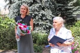 В Елецком районе поздравили труженицу тыла Марию Алексеевну Оборотову