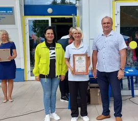 День физкультурника члены Союза женщин Елецкого района Липецкой области встретили на площадке физкультурно-оздоровительного комплекса "Воргол"