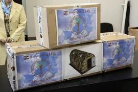 Походную баню передали сегодня активистки «Союза женщин Липецкой области» подразделению СОБР «Феникс» Росгвардии