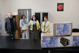 Походную баню передали сегодня активистки «Союза женщин Липецкой области» подразделению СОБР «Феникс» Росгвардии