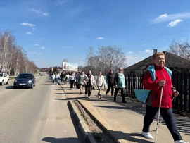 В преддверии Всемирного дня здоровья активистки Союза Женщин России липецкого регионального отделения Краснинкого района присоединились к акции«10 000 шагов к жизни»