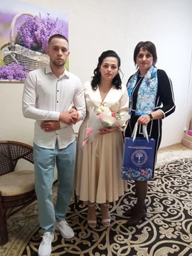 В Международый день семьи в с. Красное состоялась торжественная регистрация брака молодой семьи