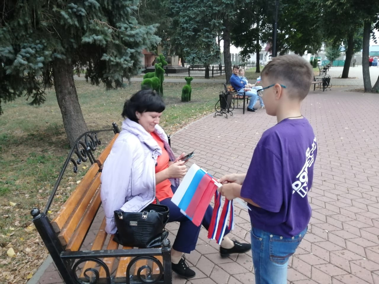 В Воловском районе Липецкой области отпраздновали День Государственного флага