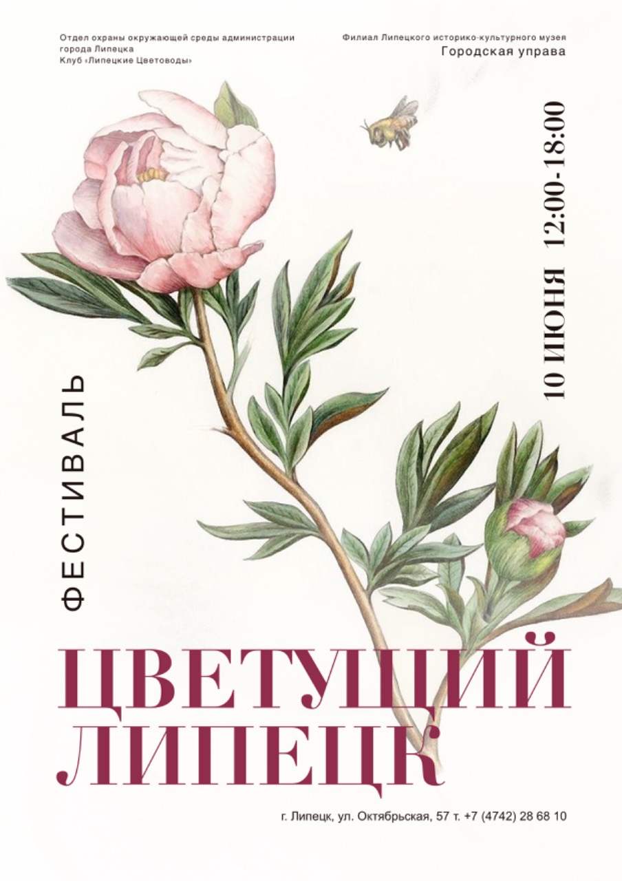 На территории музея "Гордская управа" прошел фестиваль "Цветущий Липецк"