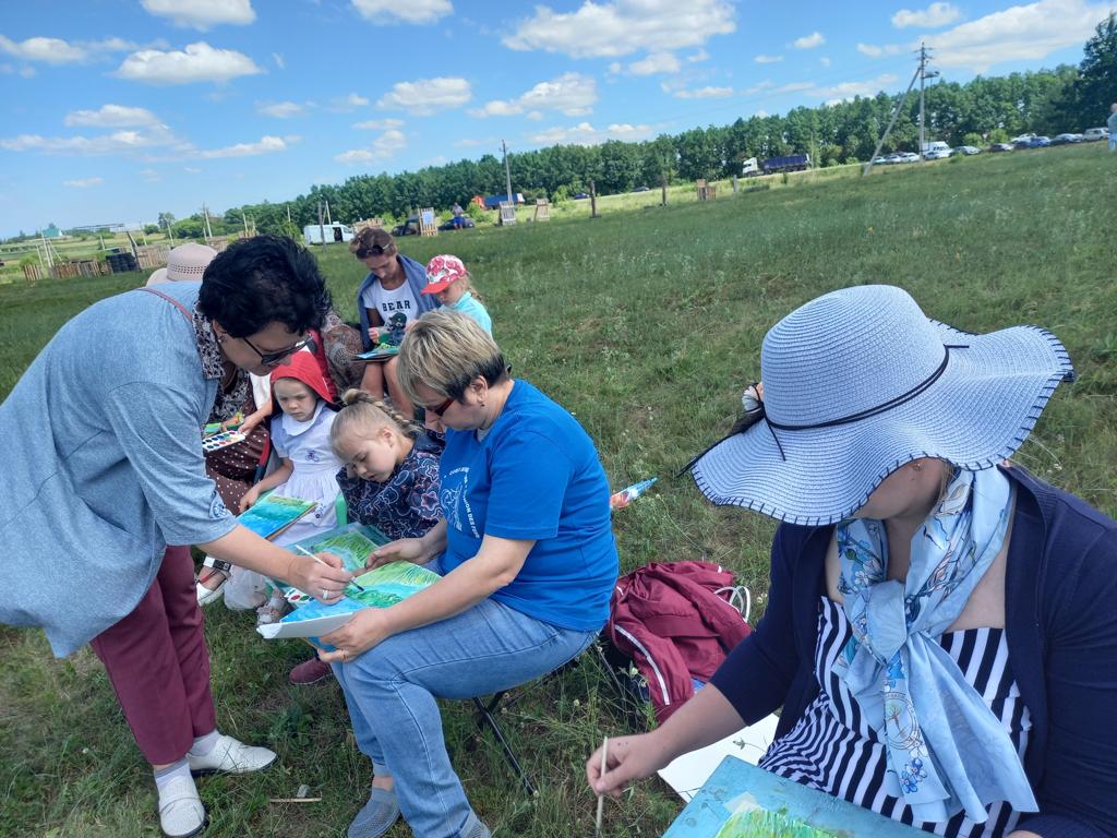 Пленэр "Акварельная поляна" прошел в Данковском районе