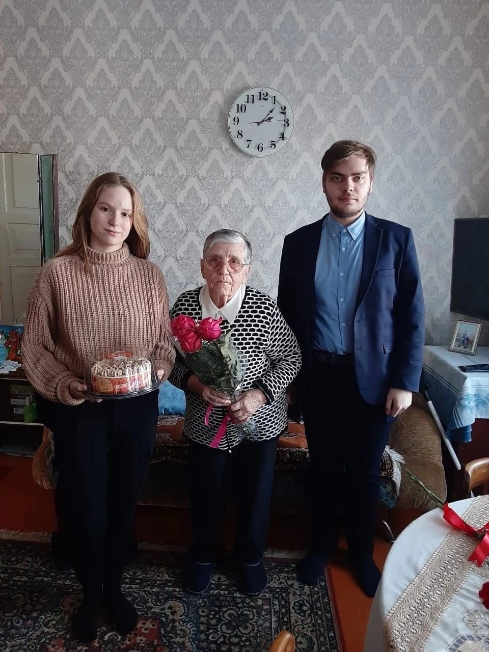 Членом женсовета была организована встреча, темой которой стала Великая Отечественная война
