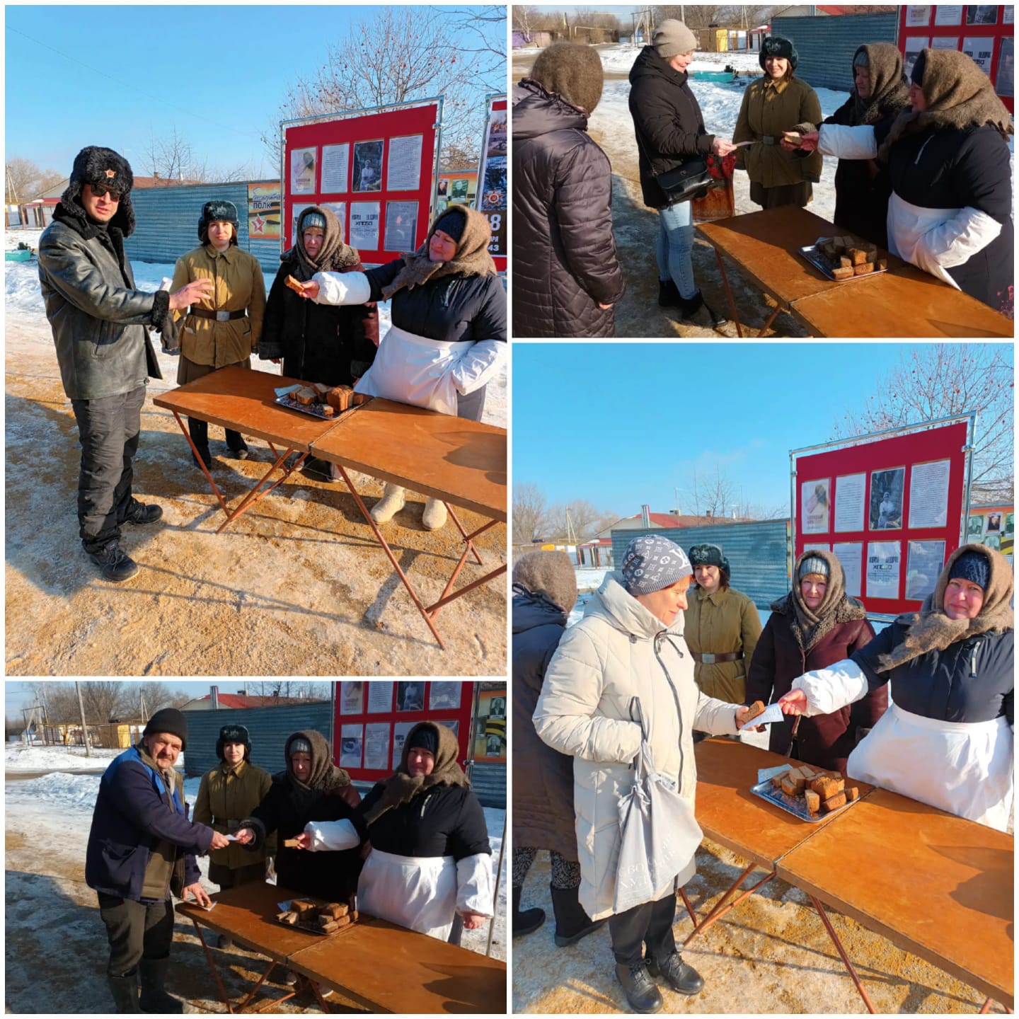 В Краснинском районе провели акцию "Блокадный хлеб"