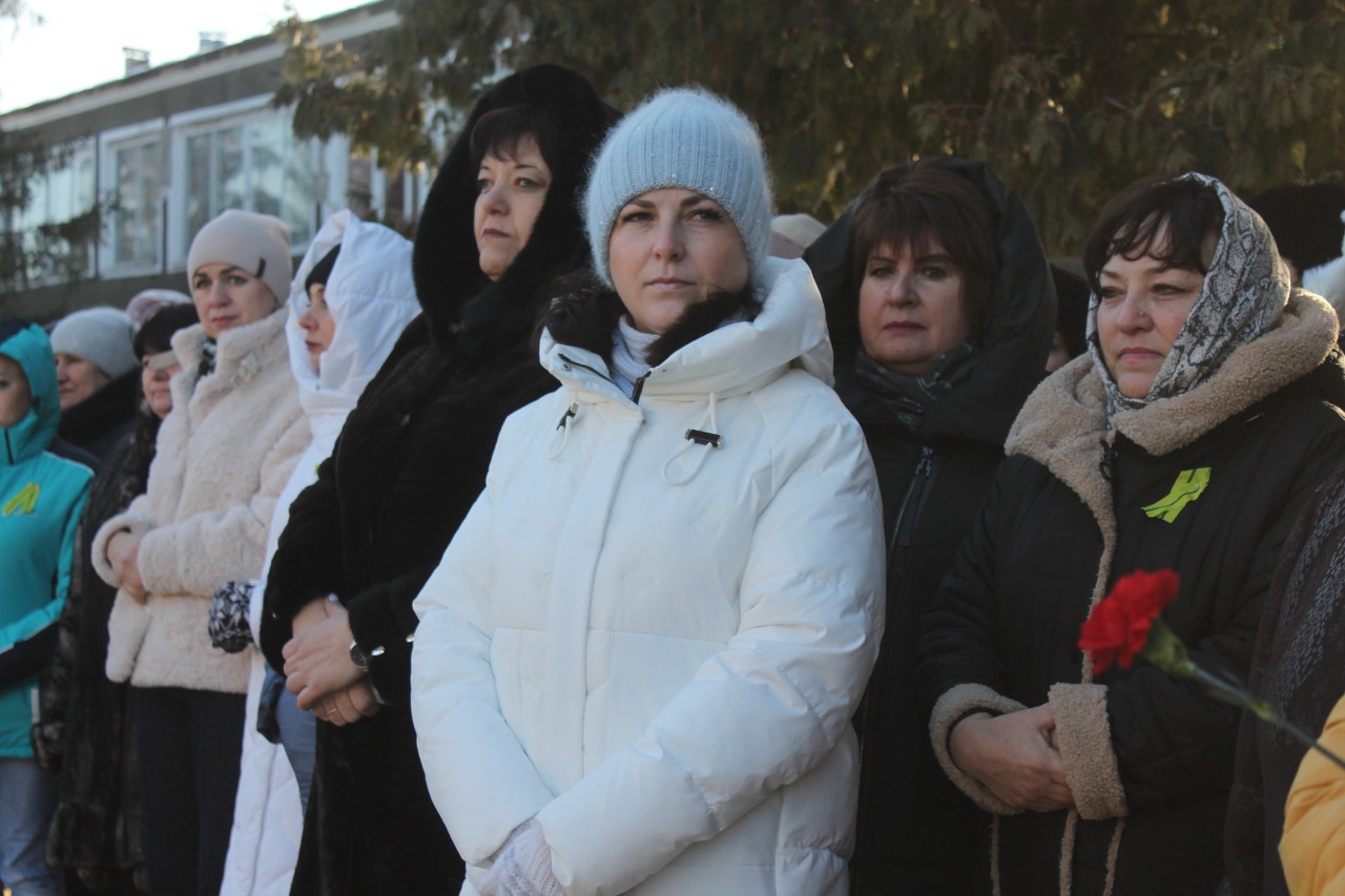 В Добром, у мемориала погибшим в годы Великой Отечественной войны, состоялся митинг