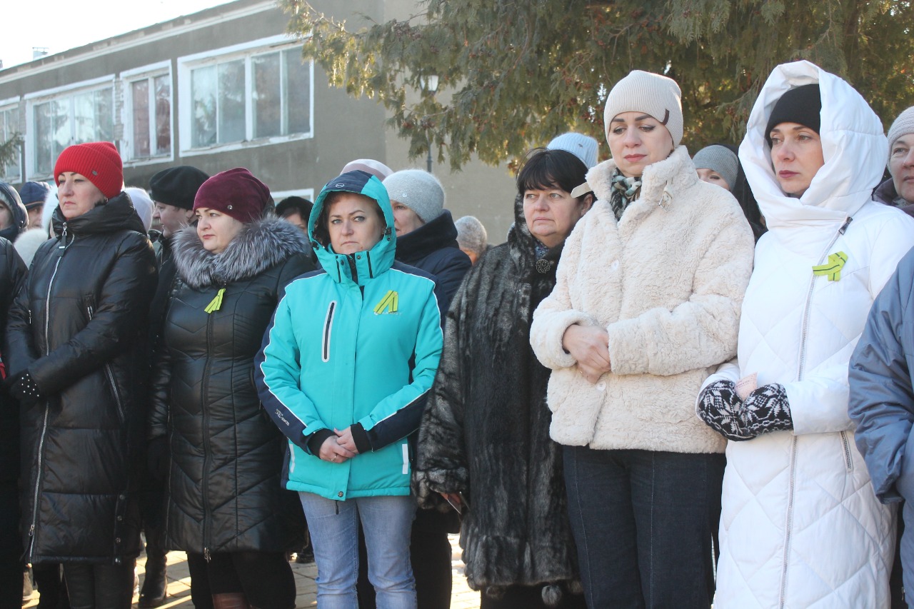 В Добром, у мемориала погибшим в годы Великой Отечественной войны, состоялся митинг