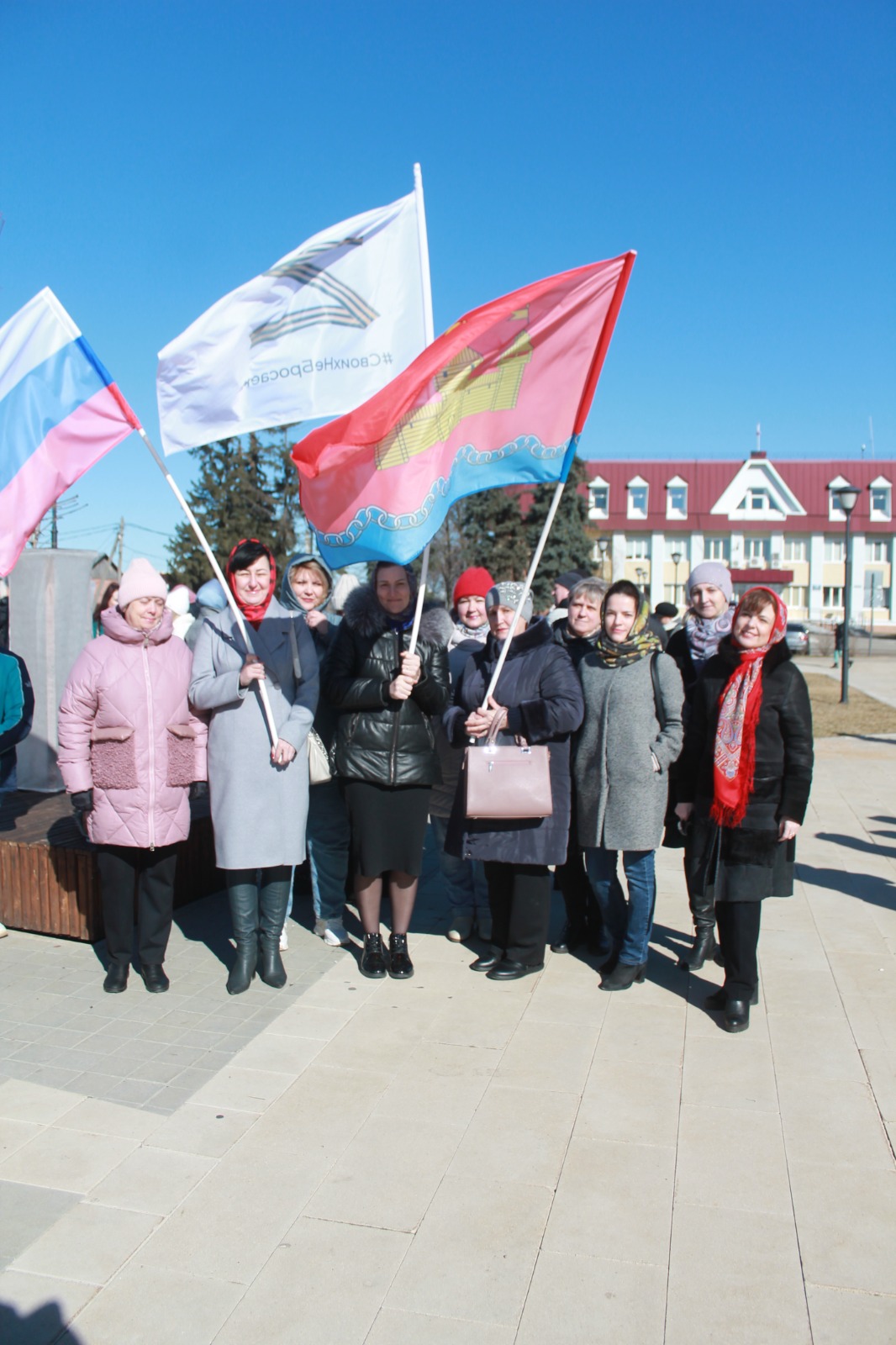 В Добром прошли торжественные мероприятия, посвящённые девятой годовщине воссоединения Крыма и Севастополя с Россией