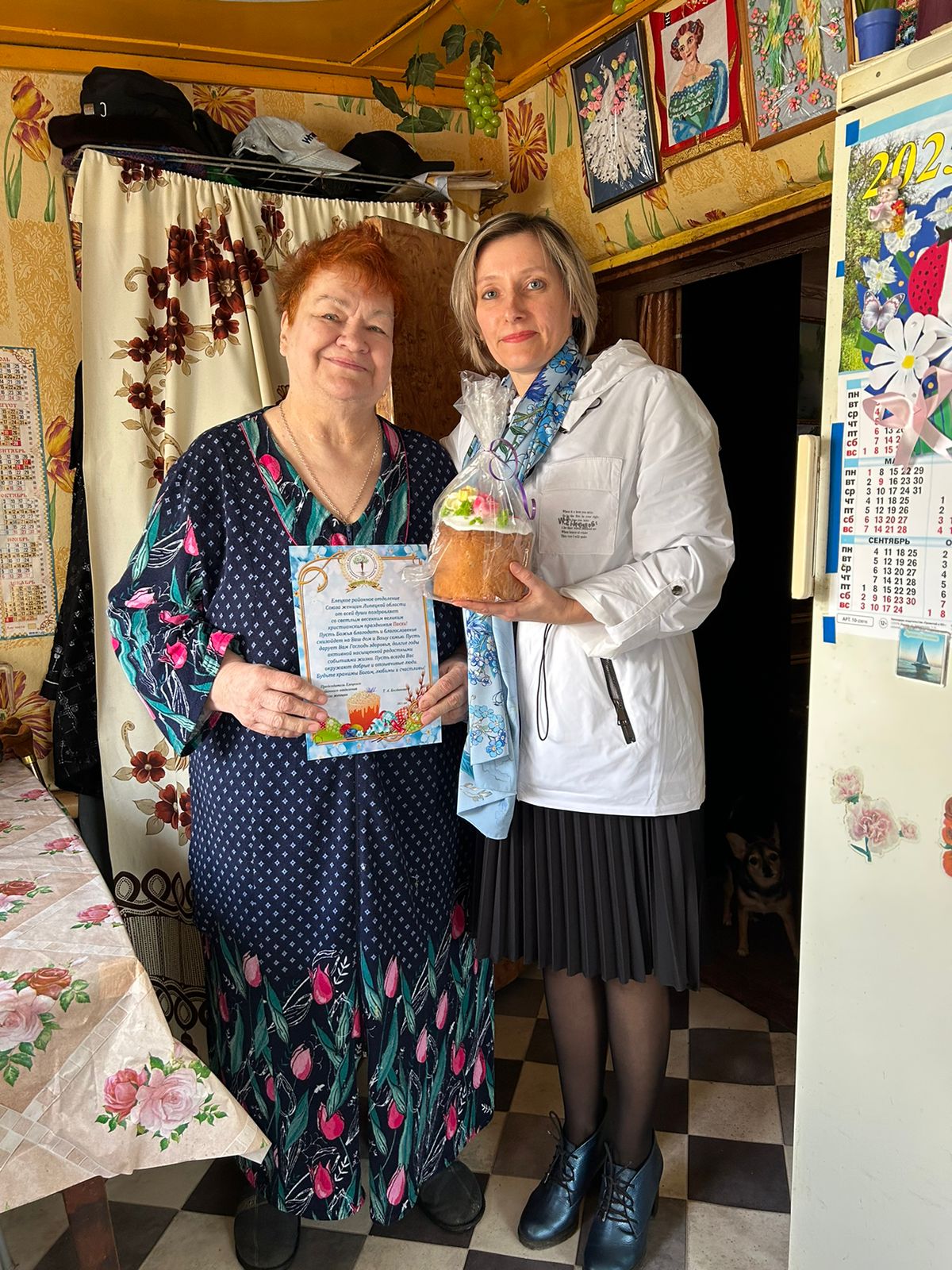 В преддверии великого христианского праздника Пасхи активистки Елецкого районного отделения Союза женщин Липецкой области организовали поздравления нашим старшим подругам