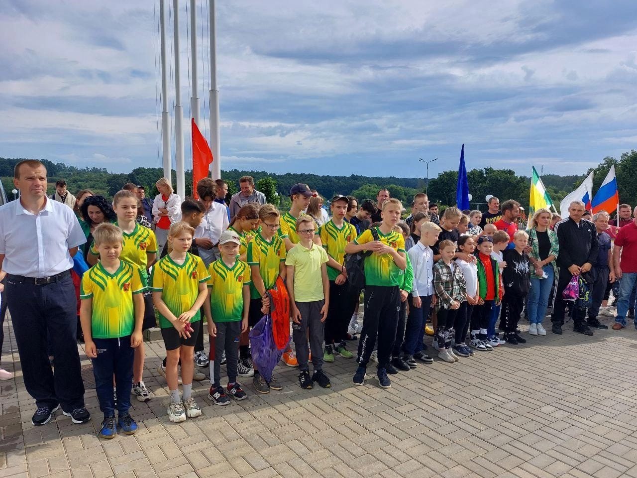 День физкультурника члены Союза женщин Елецкого района Липецкой области встретили на площадке физкультурно-оздоровительного комплекса "Воргол"